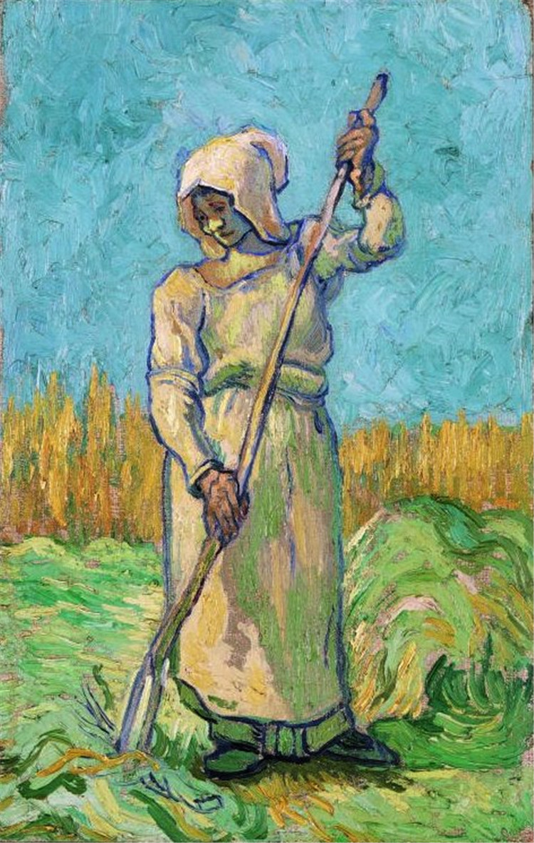 Peasant Woman With A Rake After Millet